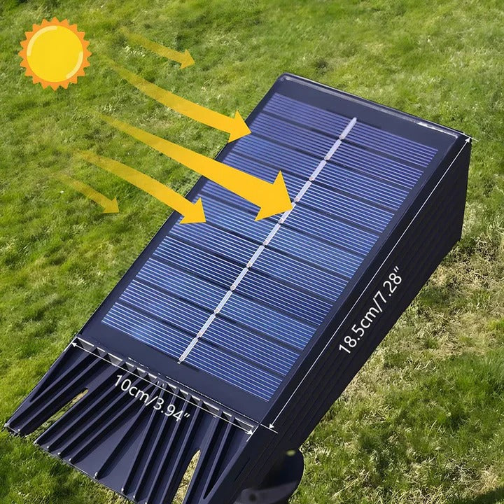 Solar Multi-zoom Spot Light with Waterproof LED and RGB colours