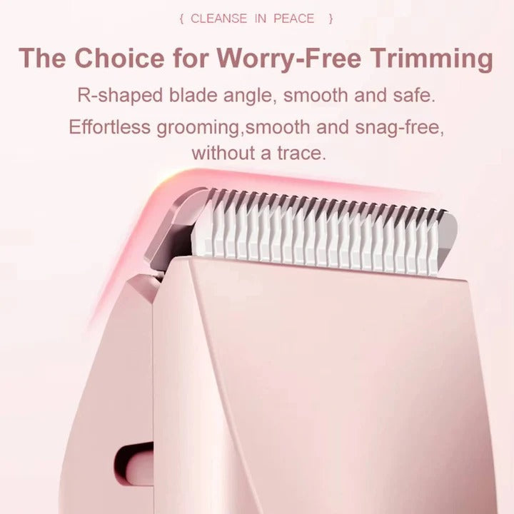 Cordless Painless Bikini Hair Trimmer with Precision Blade and USB Charge