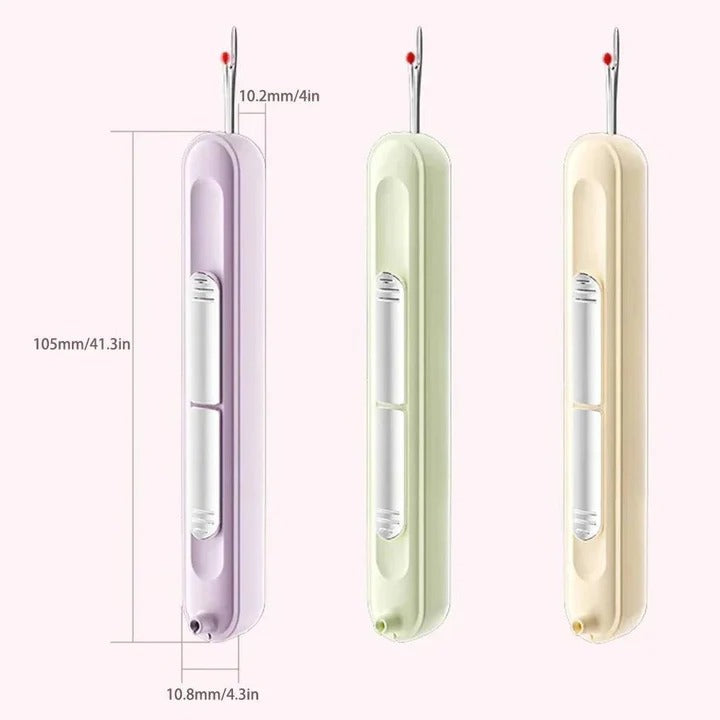 Portable Needle Threader and Seam Ripper Tool for Embroidery and Quilting