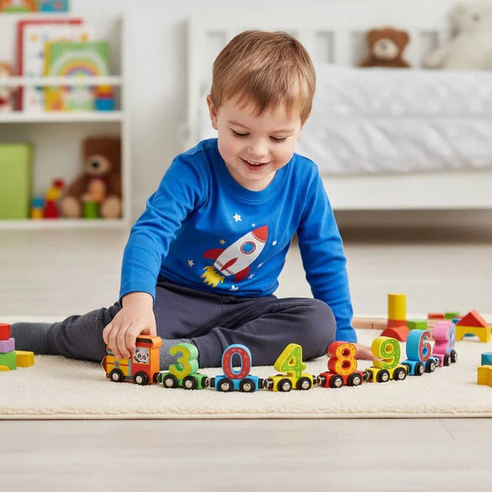 Interactive Educational Math Toys for 3 to 6 Year Olds with Montessori Number Rods