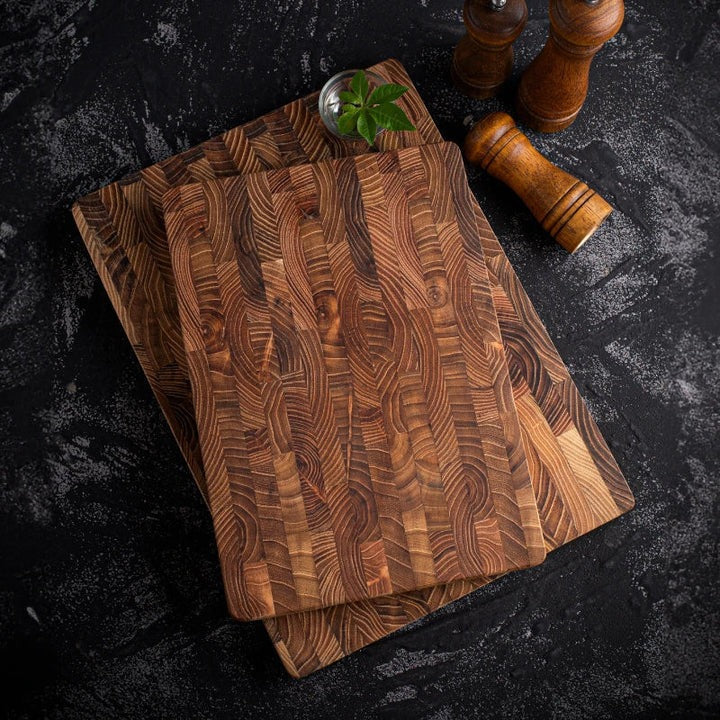 Artisan Wooden Chopping Block End Grain Cutting Board and Durable Acacia Wood Block