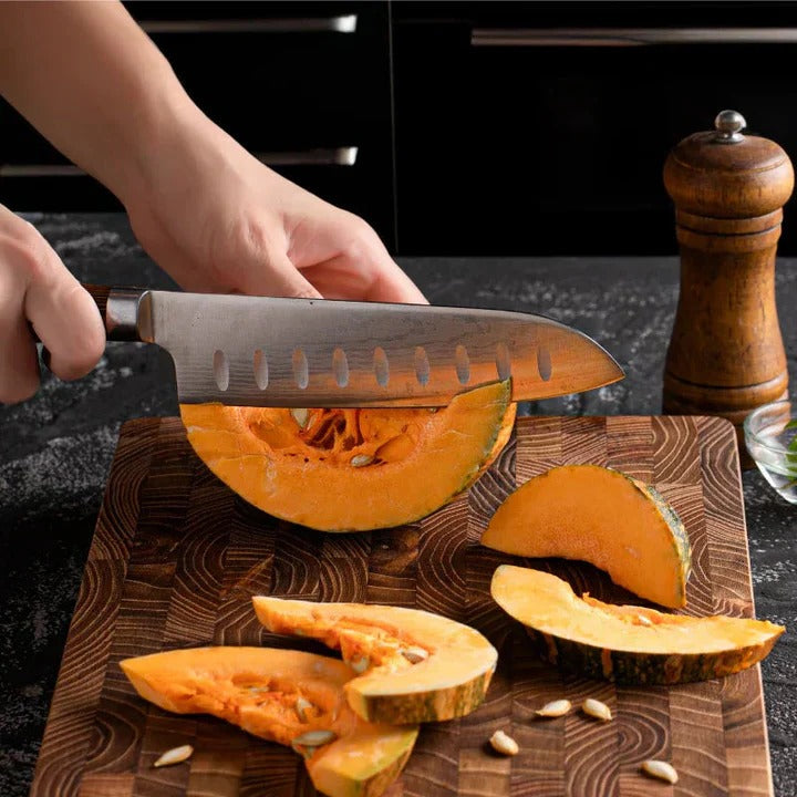 Artisan Wooden Chopping Block End Grain Cutting Board and Durable Acacia Wood Block