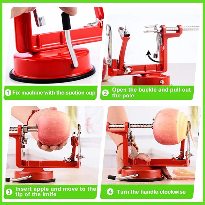 Apple Skin Peeler and Professional Stainless Steel Rotary Blade and Ergonomic Grip