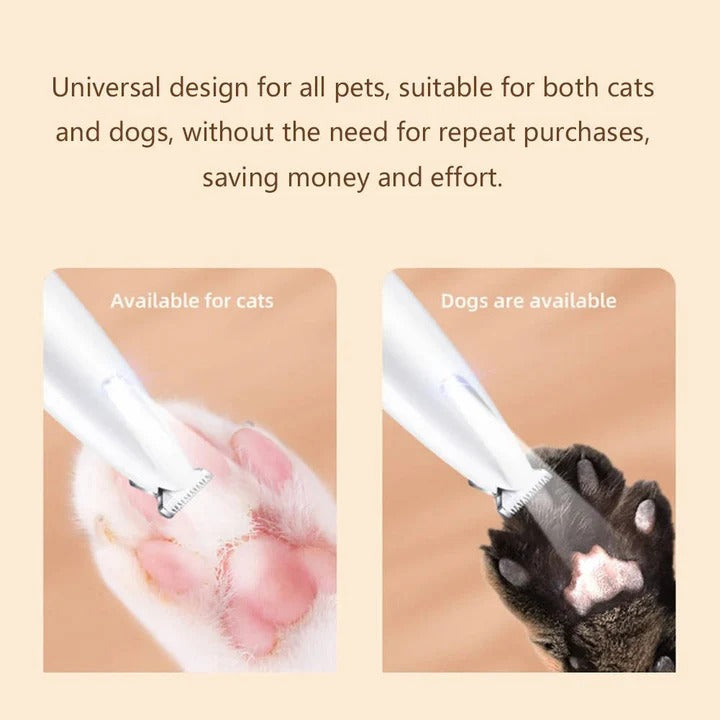 Quiet Low-Noise Cat Grooming Trimmer with Ceramic Blades for Scared Felines