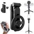 Portable Magnetic Selfie Stick Tripod with Integrated Fill Light and Foldable Design