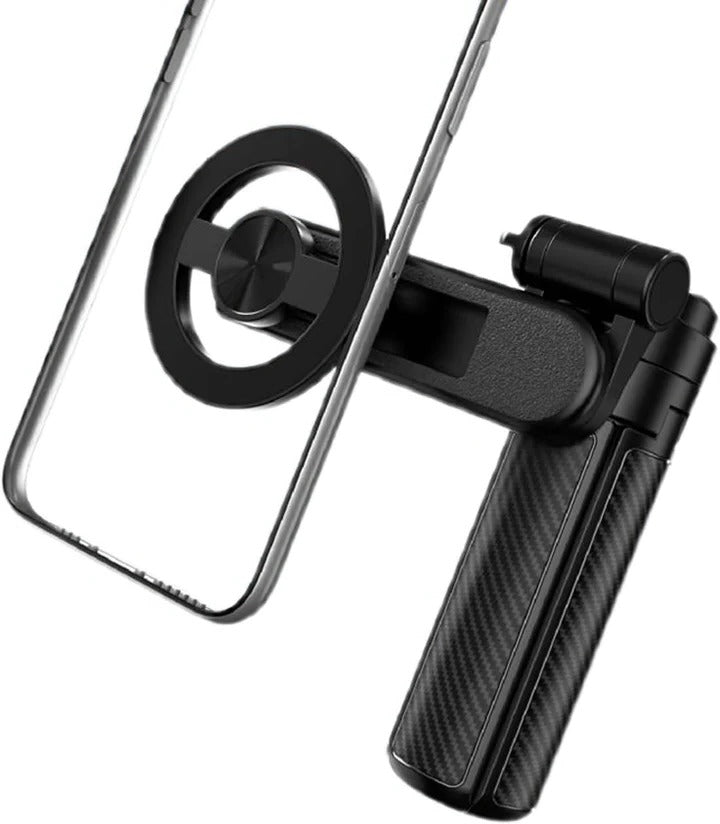 Portable Magnetic Selfie Stick Tripod with Integrated Fill Light and Foldable Design