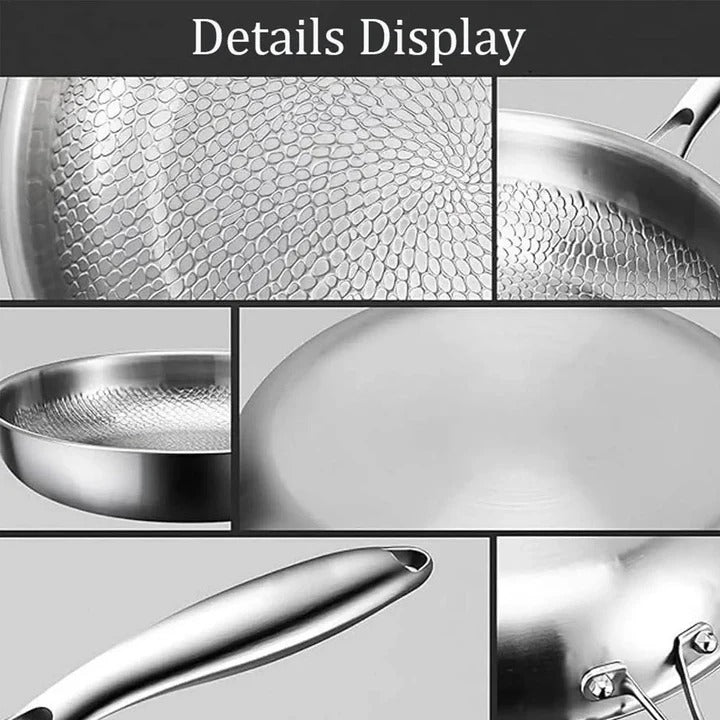Scratch-Resistant Titanium Non-Stick Skillet with Ergonomic Stay-Cool Handle and Non-Toxic Build
