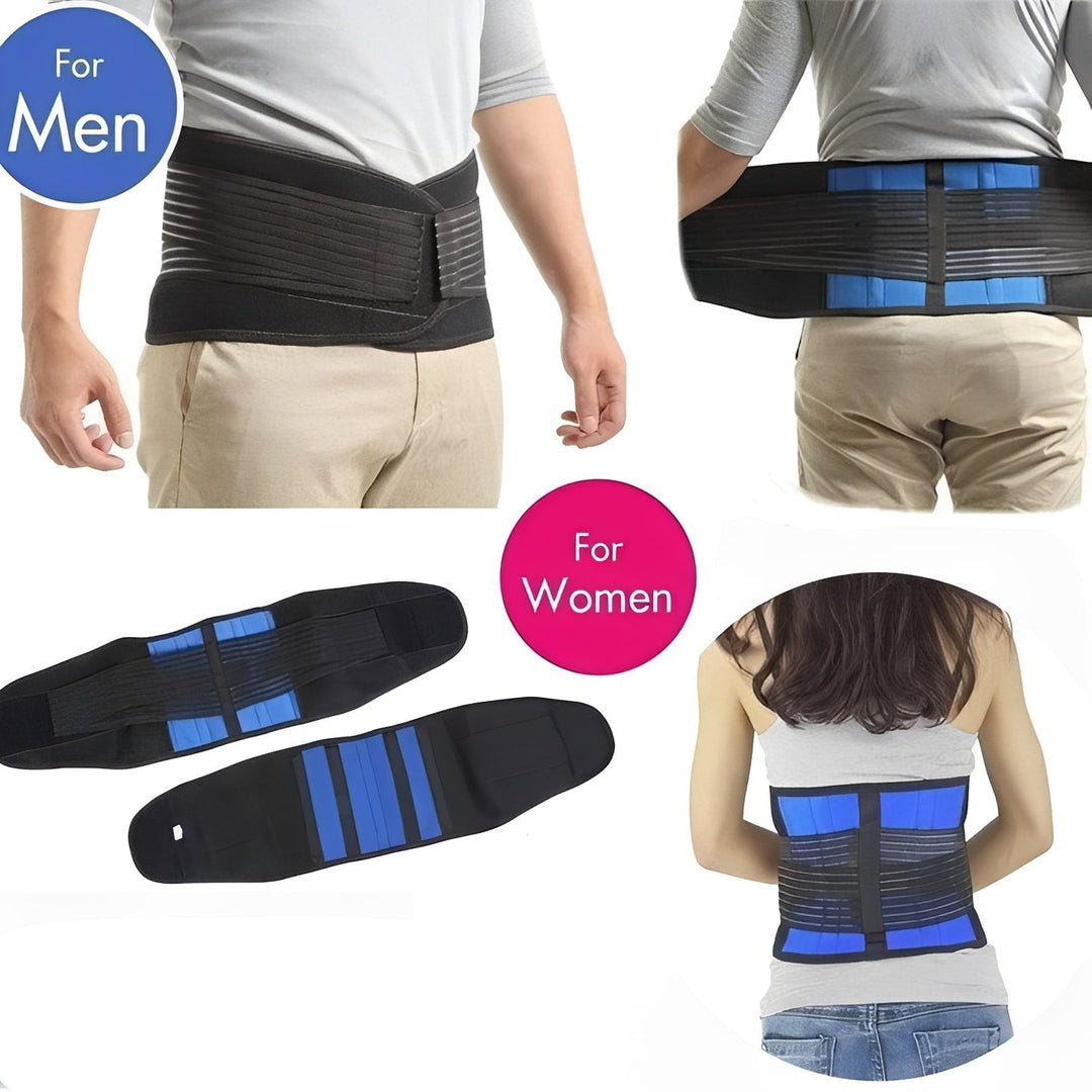 Lower Back Support Belt with Elastic Support and Non Slip Design