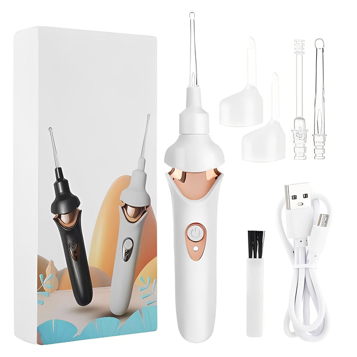 Handheld Ear Vacuum with Soft Material Nozzles