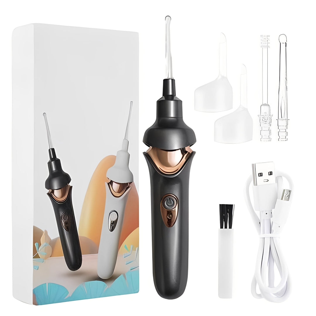 Handheld Ear Vacuum with Soft Material Nozzles