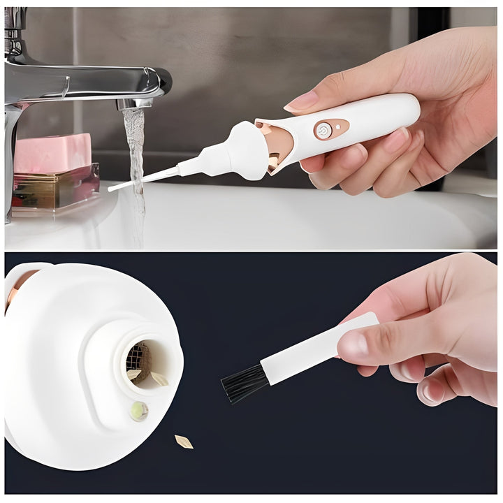 Handheld Ear Vacuum with Soft Material Nozzles
