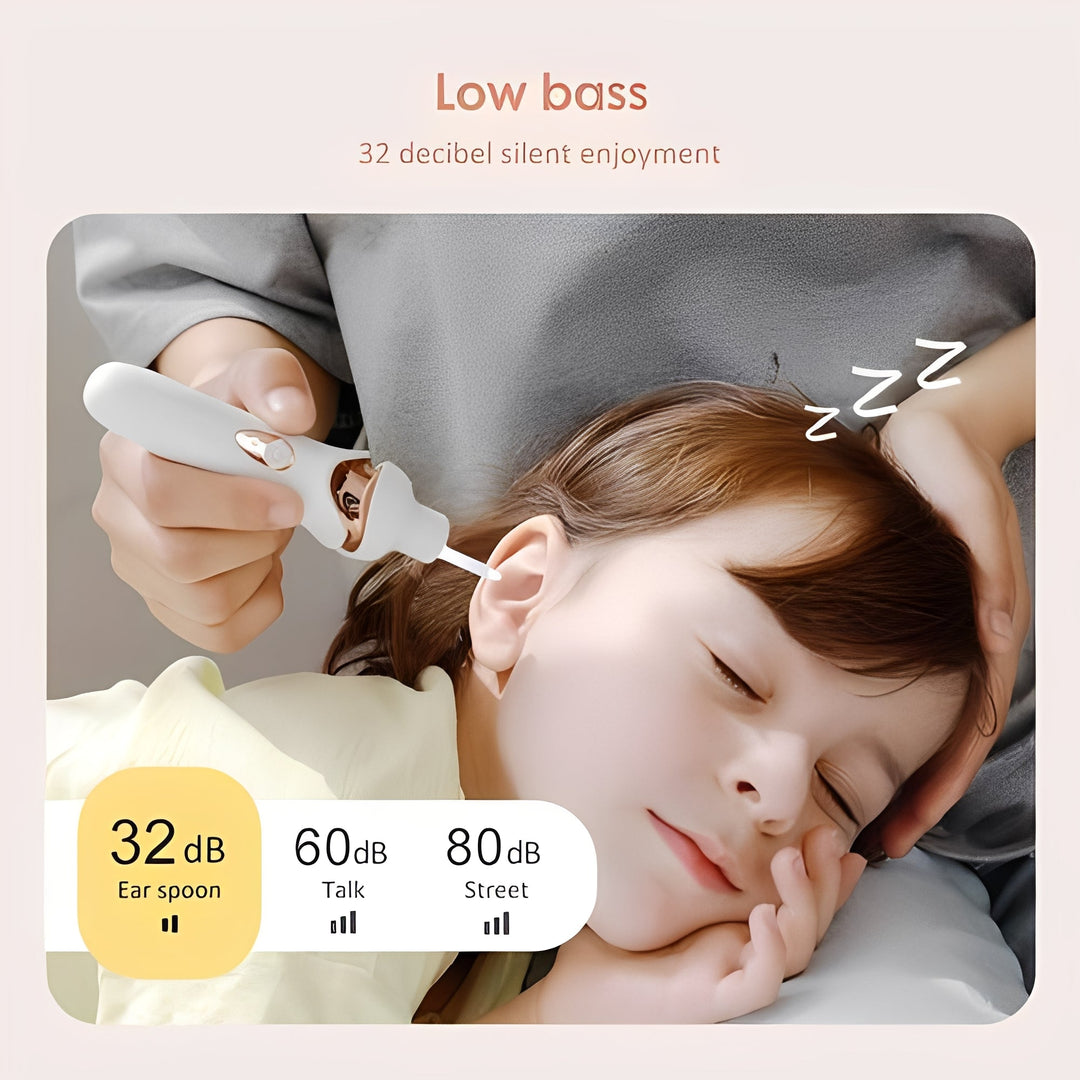 Handheld Ear Vacuum with Soft Material Nozzles