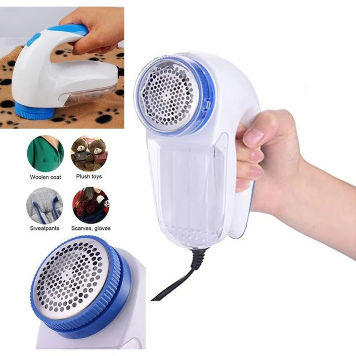 Household Fabric Shaver with Protective Metal Grille and Ergonomic Grip Handle