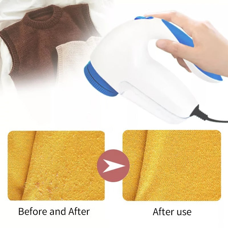 Household Fabric Shaver with Protective Metal Grille and Ergonomic Grip Handle