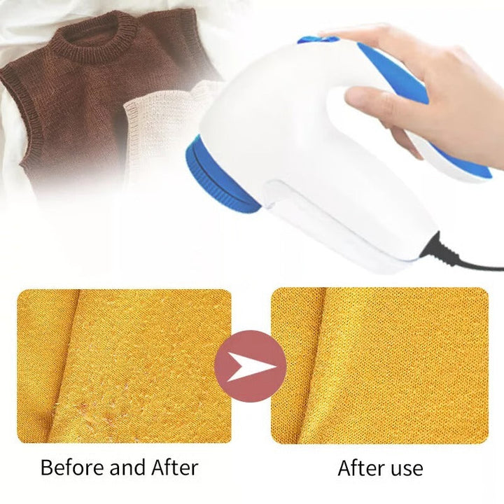 Household Fabric Shaver with Protective Metal Grille and Ergonomic Grip Handle