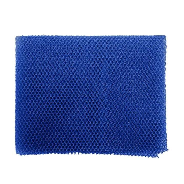 Exfoliating Bath Scrubber with African Net Sponge Material and Porous Texture for Body Cleaning