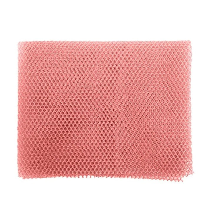 Exfoliating Bath Scrubber with African Net Sponge Material and Porous Texture for Body Cleaning