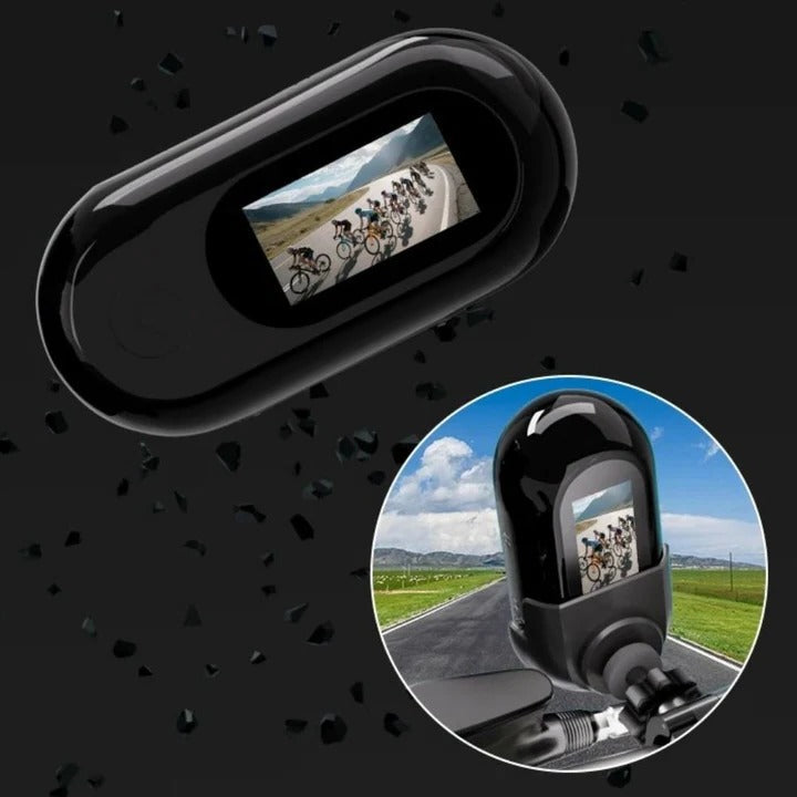 POV Sport Recorder with Mini Magnetic Action Camera Hardware and Integrated Video Capture and Wearable Frame