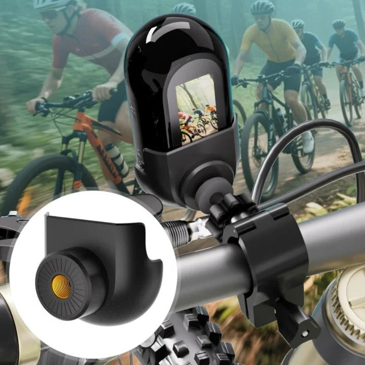 POV Sport Recorder with Mini Magnetic Action Camera Hardware and Integrated Video Capture and Wearable Frame