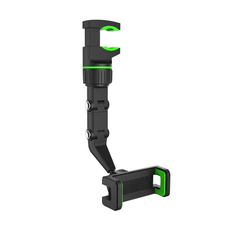 Car Cell Phone Mount with Universal Device Compatibility and 360 Degree Ball Joint Rotation and Padded Internal Grips