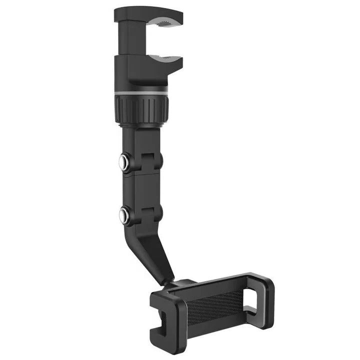 Car Cell Phone Mount with Universal Device Compatibility and 360 Degree Ball Joint Rotation and Padded Internal Grips