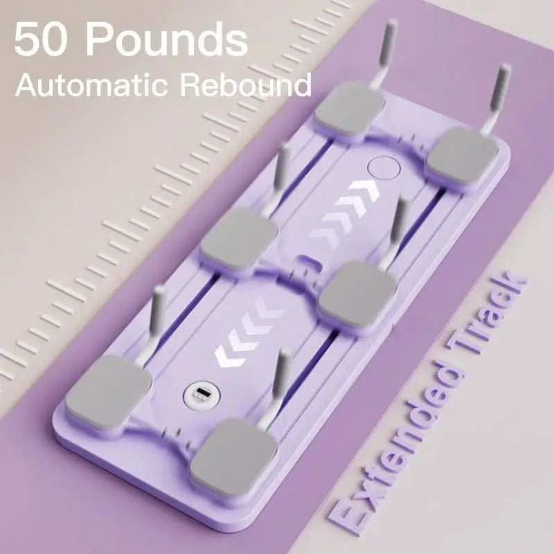 Core and Strength Training Board with Pilates Reformer Functionality and Integrated Smart Timer and Padded Surface