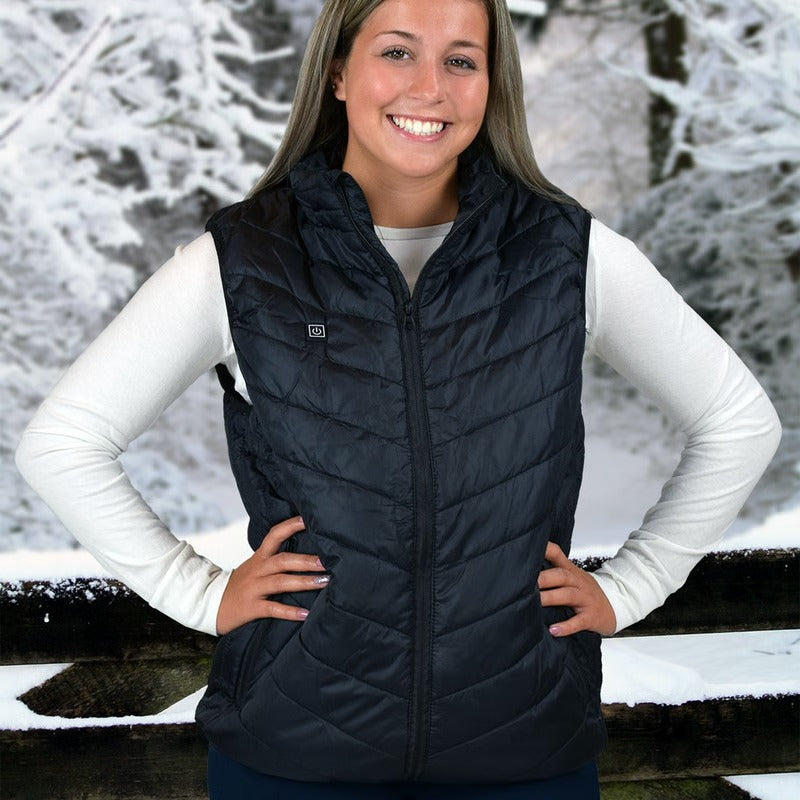 Unisex Tech Heated Vest with 3 Heat Levels and Rapid Warm-Up Technology and Lightweight Thermal Insulation