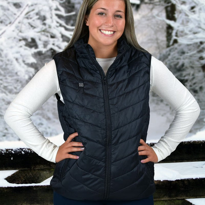 Unisex Tech Heated Vest with 3 Heat Levels and Rapid Warm-Up Technology and Lightweight Thermal Insulation