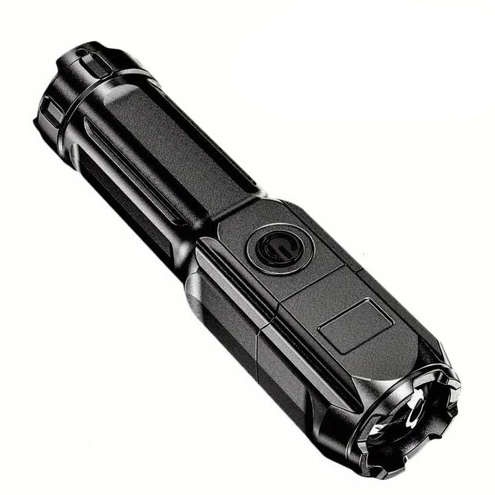Handheld Rechargeable Ultraviolet Flashlight with Zoomable Lens and Multiple Light Modes