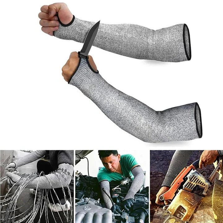Industrial Cut Resistant Arm Sleeves with Breathable Heat Resistant Material