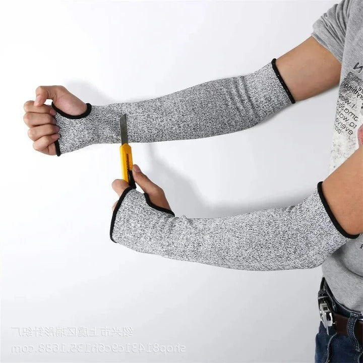 Industrial Cut Resistant Arm Sleeves with Breathable Heat Resistant Material