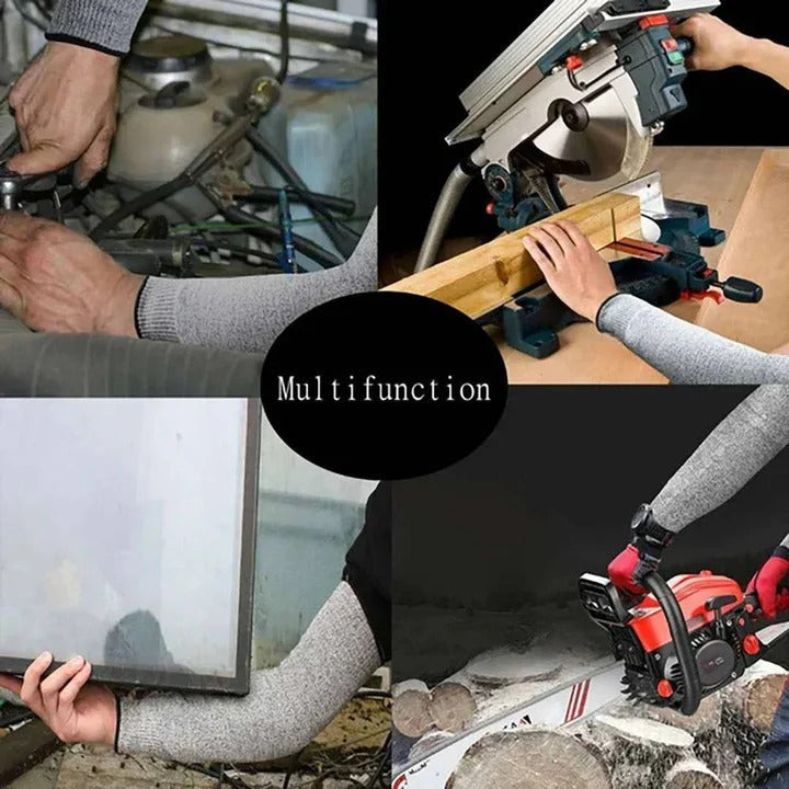 Industrial Cut Resistant Arm Sleeves with Breathable Heat Resistant Material