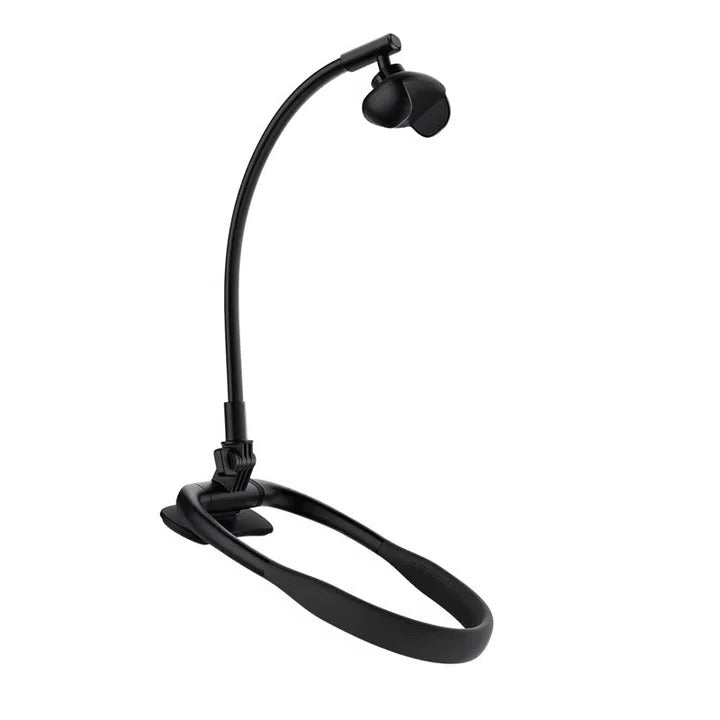 Portable Phone Holder for Bed and Desk and Flat Surfaces with Flexible Positioning