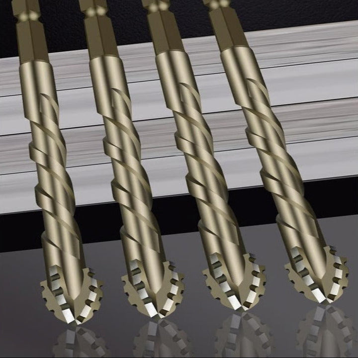 Professional Grade Eccentric Drill Bit with Serrated Cutting Edges