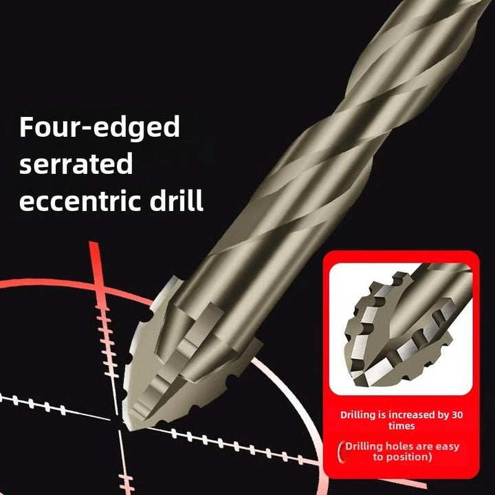 Professional Grade Eccentric Drill Bit with Serrated Cutting Edges
