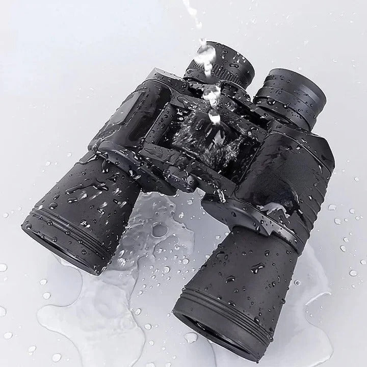 High Power Long Range Binoculars with Large Objective Lens