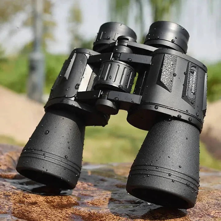 High Power Long Range Binoculars with Large Objective Lens