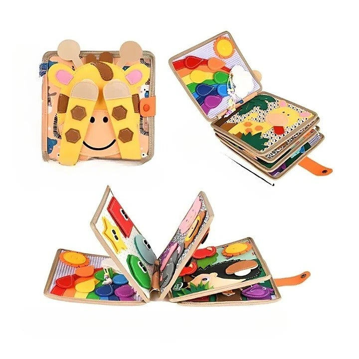 Early Learning Montessori Book and Interactive Quiet Book for Toddlers