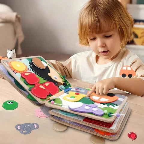 Early Learning Montessori Book and Interactive Quiet Book for Toddlers
