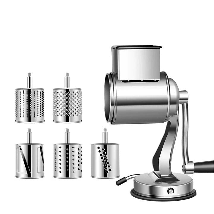 Rotary Kitchen Food Grater and Shredder and Slicer