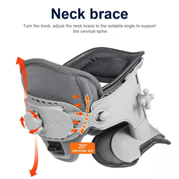 Adjustable Neck Stretcher Pillow with Heat, Cervical Support Device for Relaxation and Posture Support