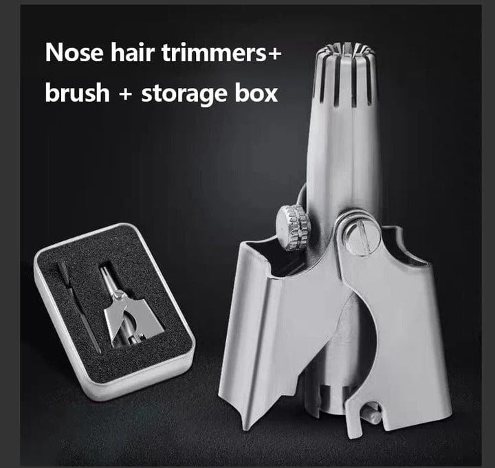 Stainless Steel Manual Nose Hair Trimmer for Men