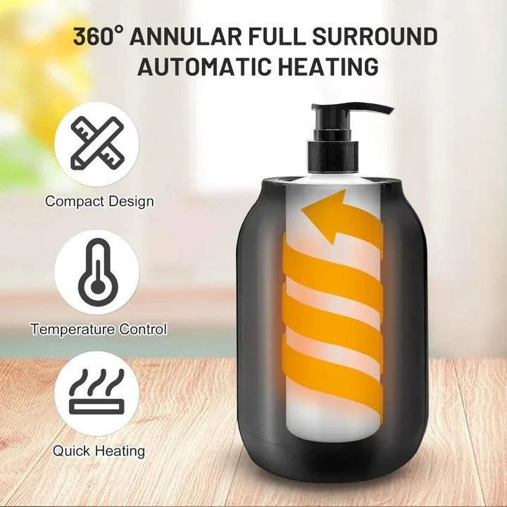 Electric Massage Oil Warmer, Digital Lotion Heater with Timer, Adjustable Temp, Spa Dispenser
