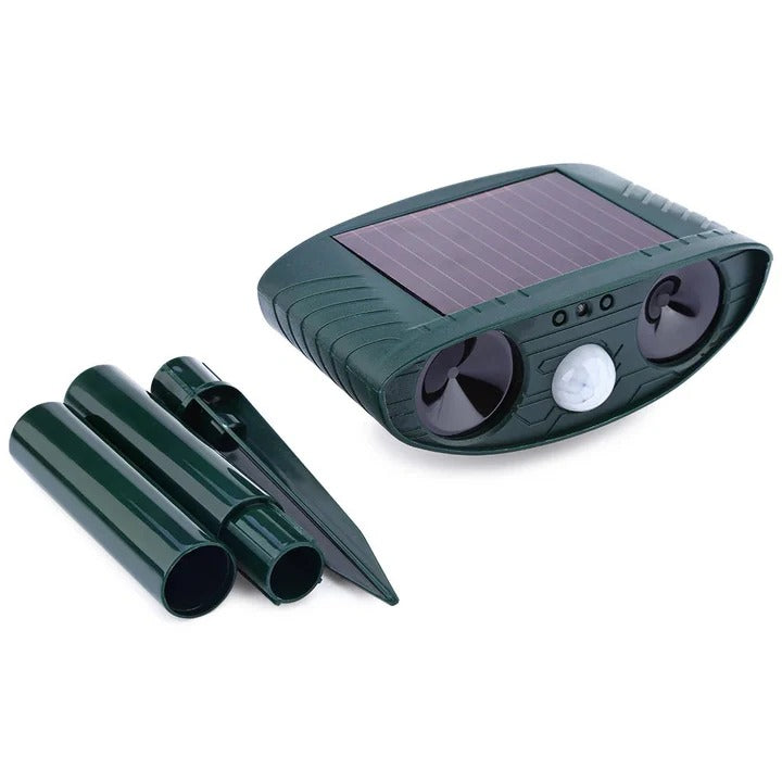 Solar Ultrasonic Woodpecker Repellent, Motion Activated Bird Deterrent, Outdoor Garden Protection