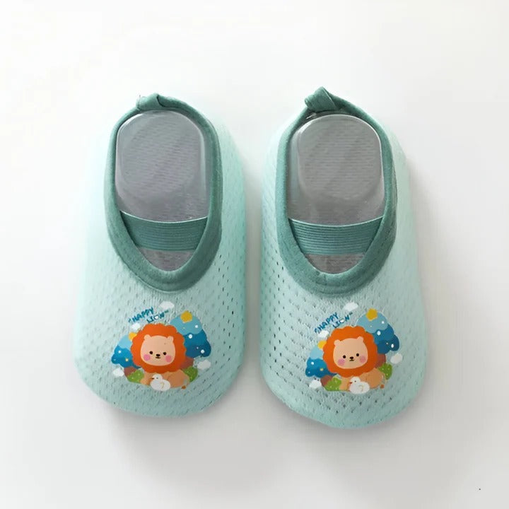 Non-Slip Baby Shoes with Cartoon Designs