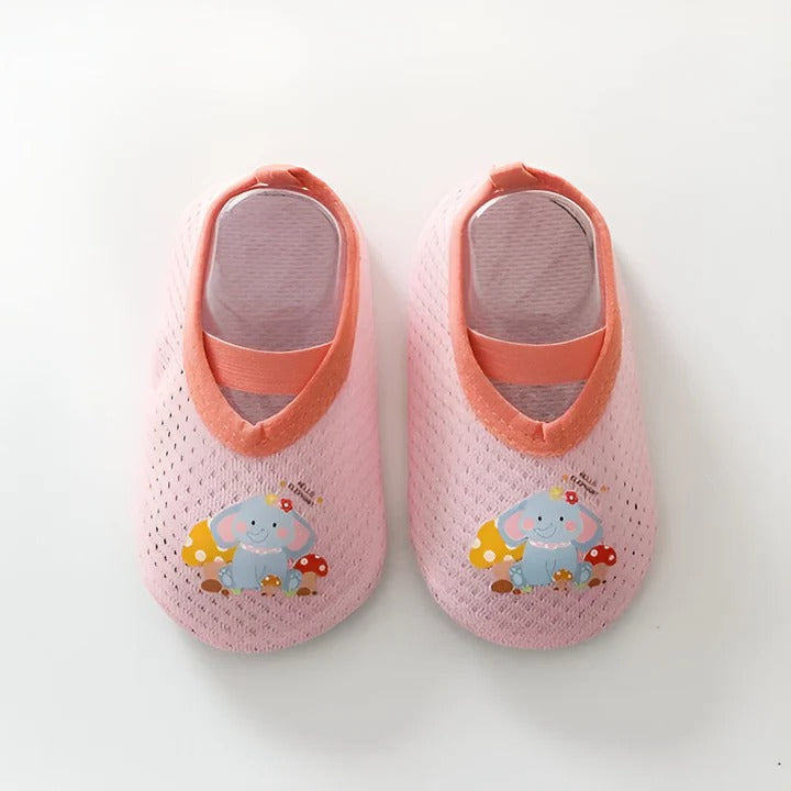 Non-Slip Baby Shoes with Cartoon Designs