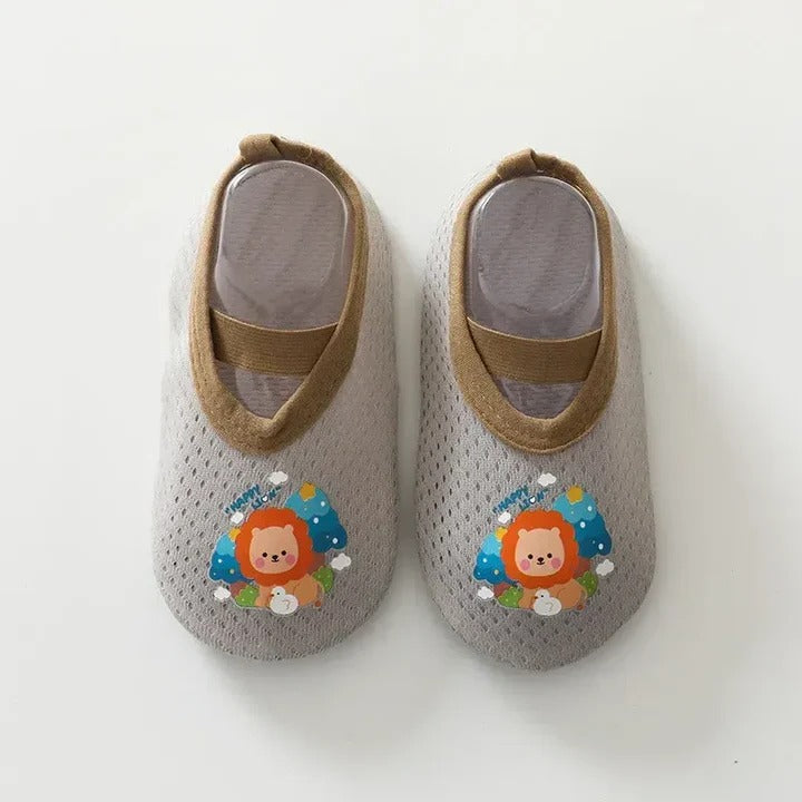 Non-Slip Baby Shoes with Cartoon Designs