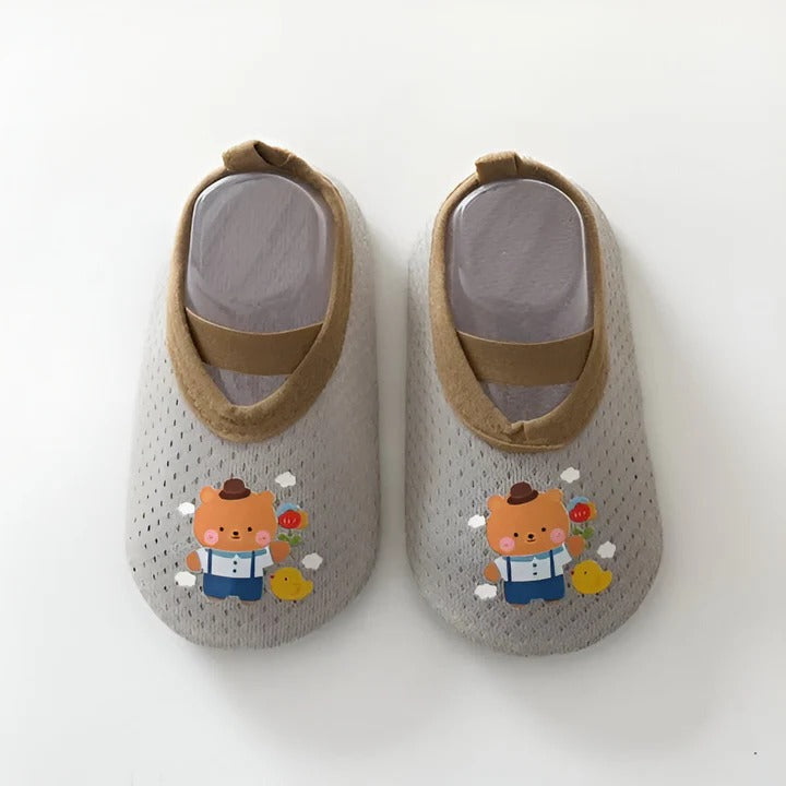 Non-Slip Baby Shoes with Cartoon Designs