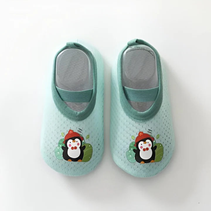 Non-Slip Baby Shoes with Cartoon Designs