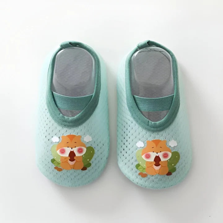 Non-Slip Baby Shoes with Cartoon Designs